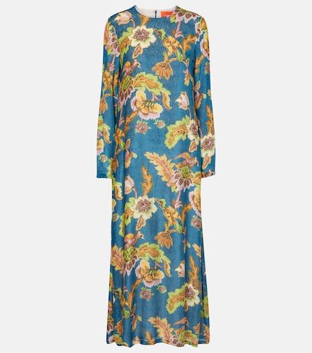 Swing printed devorÃ©e velvet maxi dress - La DoubleJ - Modalova