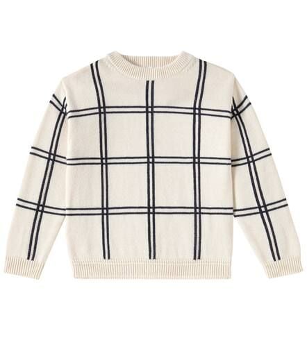 Erwin checked wool and cotton sweater - Bonpoint - Modalova