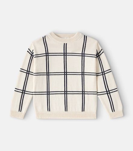 Karierter Pullover Erwin aus Wolle und Baumwolle - Bonpoint - Modalova