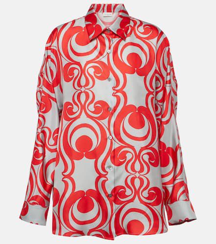 Printed silk twill shirt - Dries Van Noten - Modalova