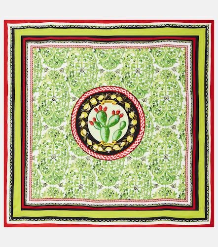 Printed silk twill scarf - Dolce&Gabbana - Modalova