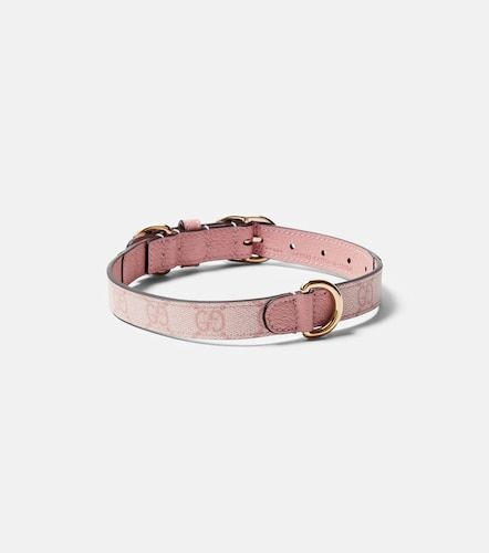 Collar para perro con piel y GG - Gucci - Modalova