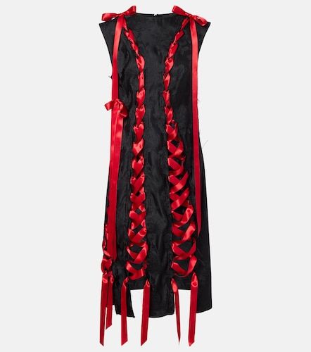Abito midi in broccato con raso - Simone Rocha - Modalova