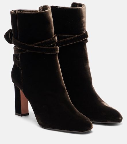Botines Very Bow 85 de terciopelo - Aquazzura - Modalova