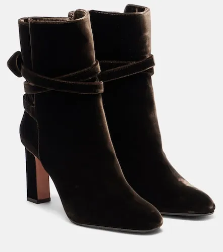 Botines Very Bow 85 de terciopelo - Aquazzura - Modalova