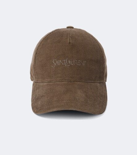 Cappello da baseball in velluto a coste - Saint Laurent - Modalova