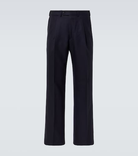 Pantalones rectos Amo de sarga de lana - Saman Amel - Modalova