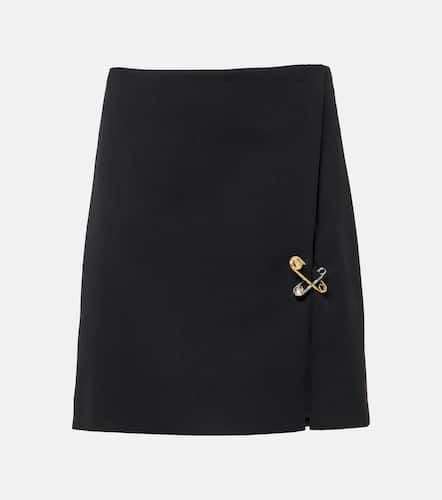 Versace Safety Pin wool miniskirt - Versace - Modalova