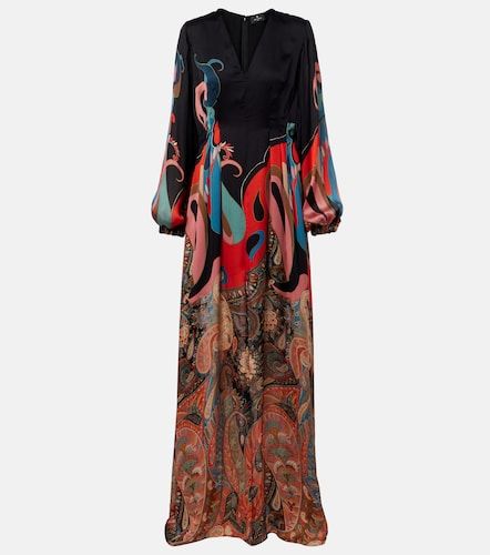 Robe aus Seide mit Paisley-Muster - Etro - Modalova