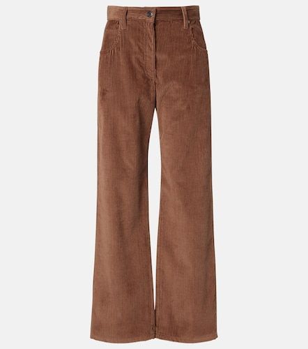 Pantaloni a gamba larga in velluto a coste - Brunello Cucinelli - Modalova