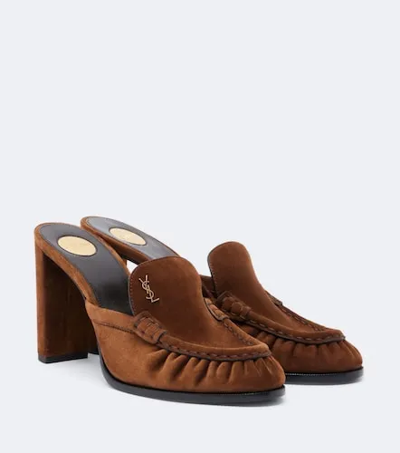 Le Loafer Cassandre suede mules - Saint Laurent - Modalova