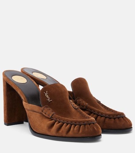 Le Loafer Cassandre suede mules - Saint Laurent - Modalova