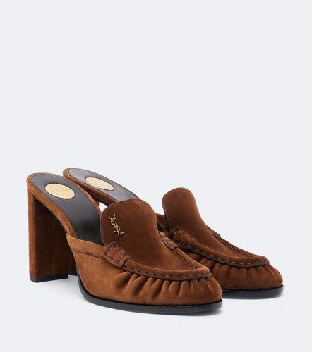 Mules Le Loafer Cassandre aus Veloursleder - Saint Laurent - Modalova