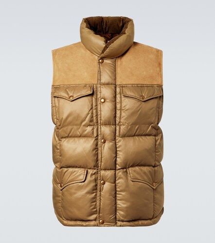 Wattierte Weste aus Ripstop mit Leder - RRL - Modalova