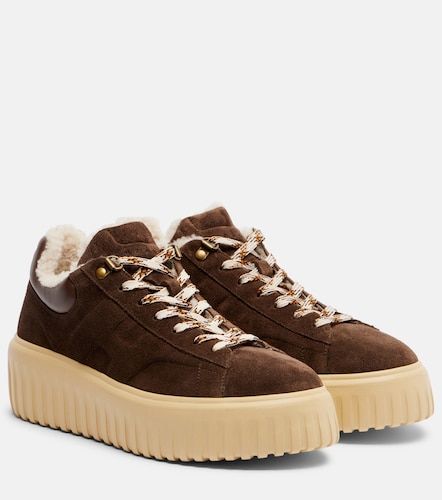 H-Stripes suede platform sneakers - Hogan - Modalova