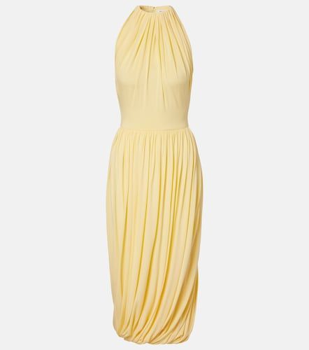 Alaia Gathered jersey midi dress - Alaia - Modalova
