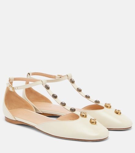 Celeste embellished leather flats - Chloe - Modalova