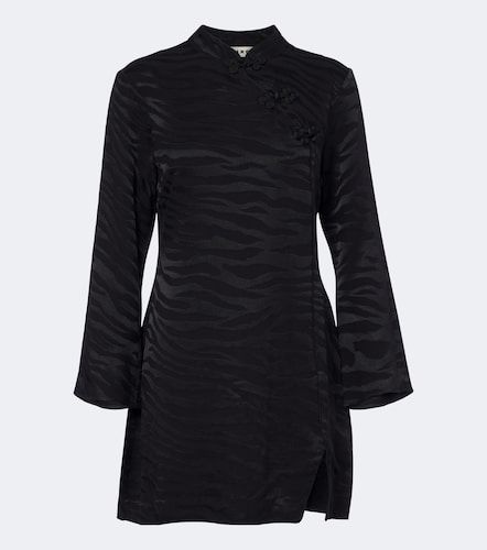 Vestido corto Brooklyn de satén en jacquard - Rixo - Modalova