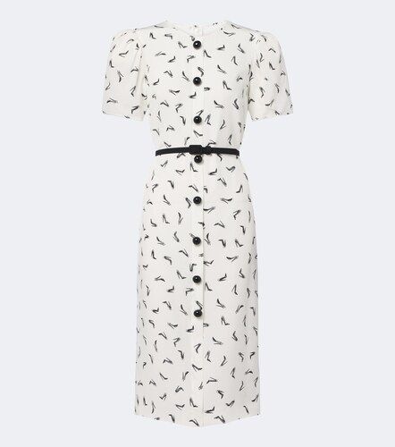 Abito midi in seta crêpe de chine - Carolina Herrera - Modalova