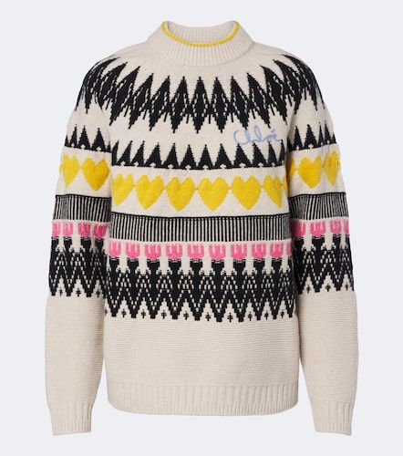 Chloé Pullover in lana e cashmere jacquard - Chloe - Modalova