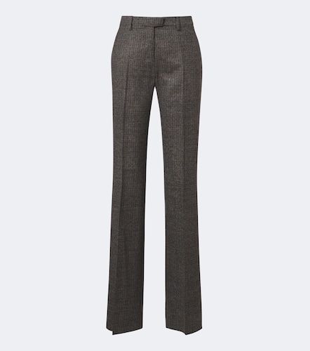 Etro Checked wool straight pants - Etro - Modalova