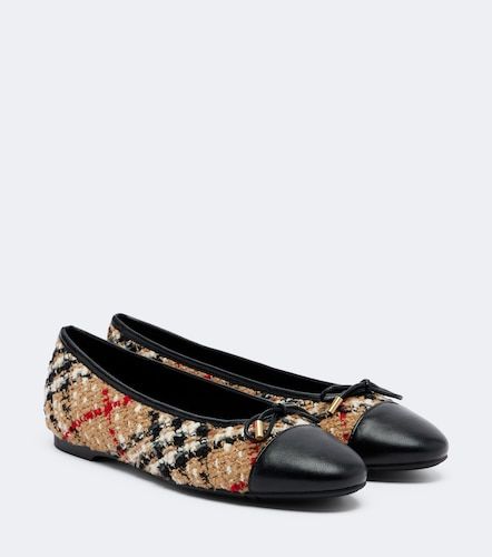 Bailarinas Check de bouclé - Burberry - Modalova