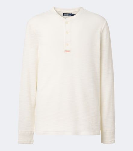 Maglia Henley in cotone a nido d'ape - Polo Ralph Lauren - Modalova
