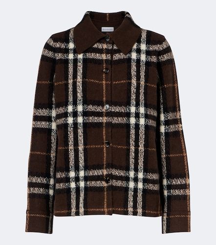 Giacca camicia Check in cashmere - Burberry - Modalova