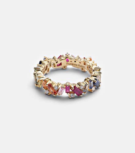 Rainbow Frenzy 18kt gold, diamond and sapphire ring - Suzanne Kalan - Modalova