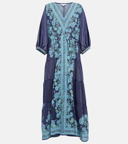 Vestido largo de algodón floral - Juliet Dunn - Modalova