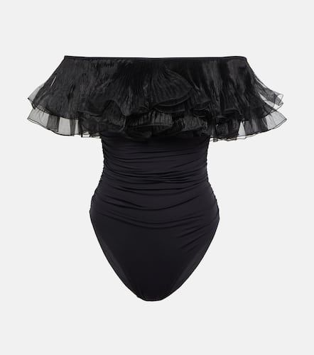 Ruffle-trimmed swimsuit - Giambattista Valli - Modalova