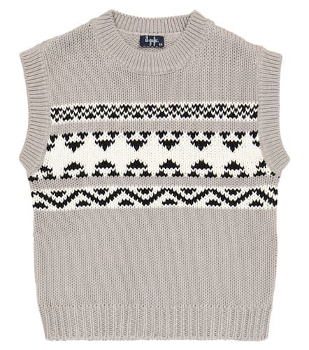 Pull sans manches en jacquard de coton - Il Gufo - Modalova