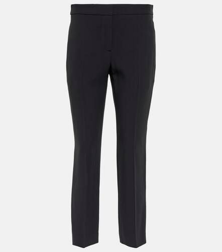 Mid-rise slim crÃªpe pants - Alexander McQueen - Modalova