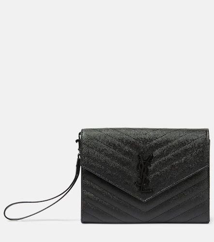 Cassandre matelassÃ© leather clutch - Saint Laurent - Modalova