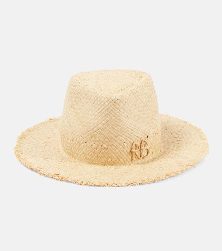 Embellished straw fedora - Ruslan Baginskiy - Modalova