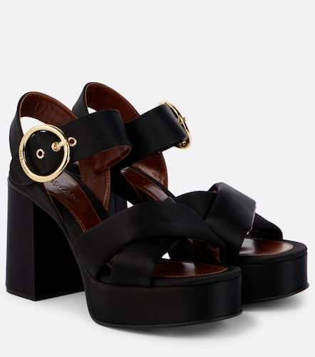 See By ChloÃ© Lyna satin platform sandals - See By Chloe - Modalova