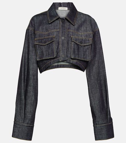 Gudari cropped denim blazer - The Mannei - Modalova