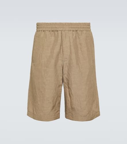 Canvas Bermuda shorts - Giorgio Armani - Modalova