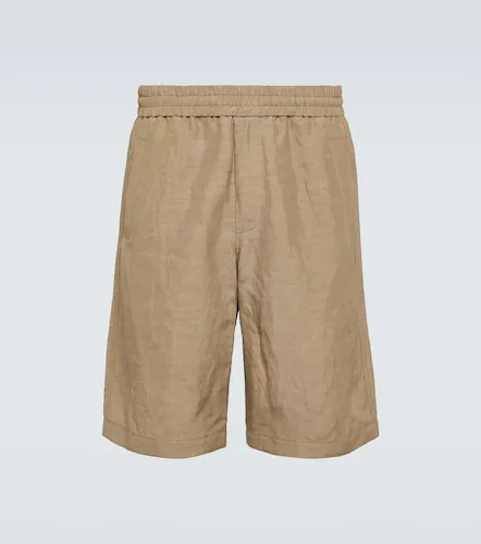 Canvas Bermuda shorts - Giorgio Armani - Modalova