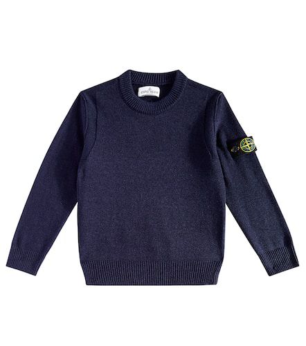 Compass ribbed-knit sweater - Stone Island Junior - Modalova