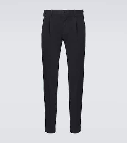 Pantalones tapered plisados de algodón - Incotex - Modalova