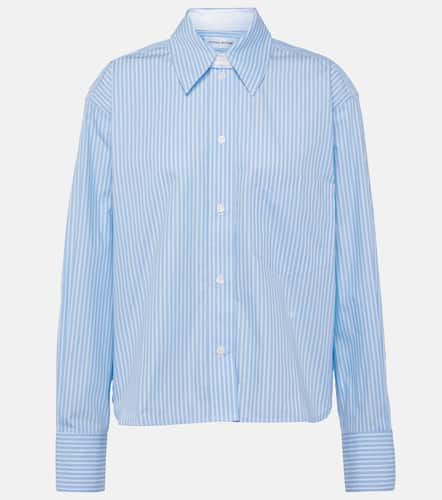 Cropped pinstripe cotton shirt - Victoria Beckham - Modalova