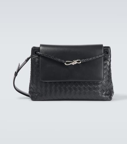 Andiamo Intrecciato leather messenger bag - Bottega Veneta - Modalova