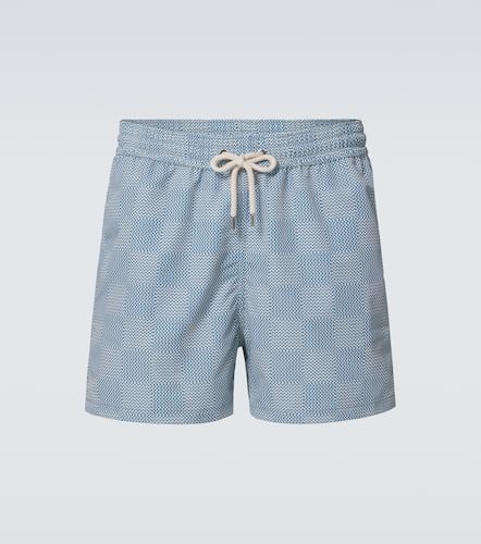 Copa Check Rio checked swim trunks - Frescobol Carioca - Modalova