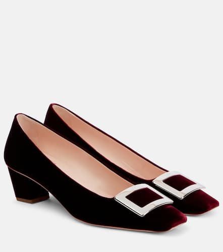 Belle Vivier 45 faux fur-trimmed pumps - Roger Vivier - Modalova