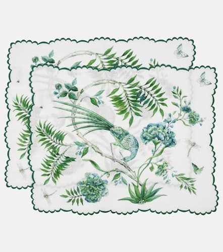 Set de 2 manteles individuales Secret Garden de lino - Aquazzura Casa - Modalova