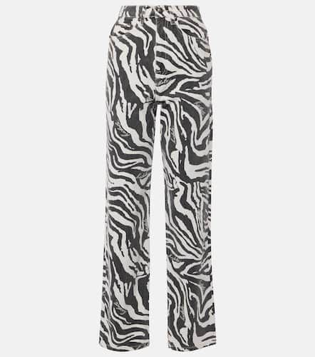 Betty zebra-print straight jeans - Rotate - Modalova