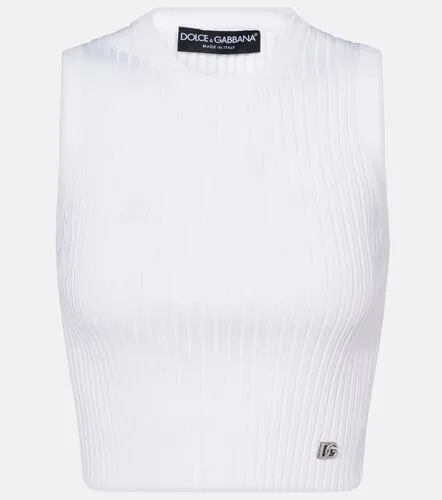 Dolce&Gabbana Tank top acanalado DG - Dolce&Gabbana - Modalova