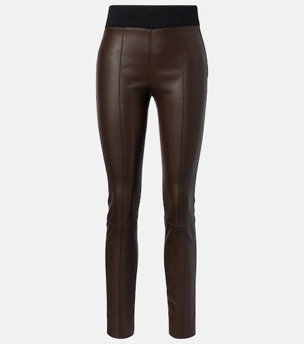 Leather slim pants - Brunello Cucinelli - Modalova