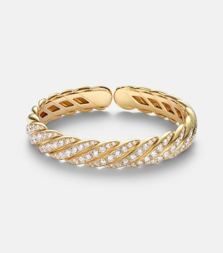 Bracciale Sculpted Cable Flex® in 18kt con diamanti - David Yurman - Modalova